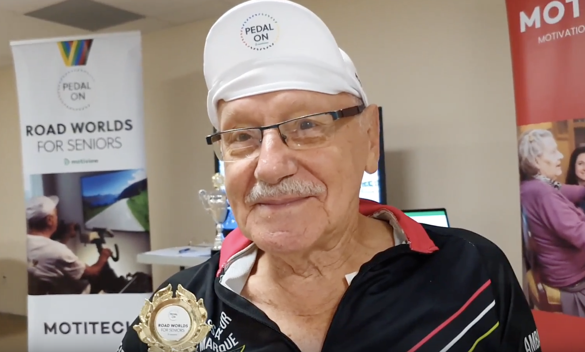 DOUBLE CHAMPION: Norman Côté won the mens Road Worlds for Seniors for the second time.