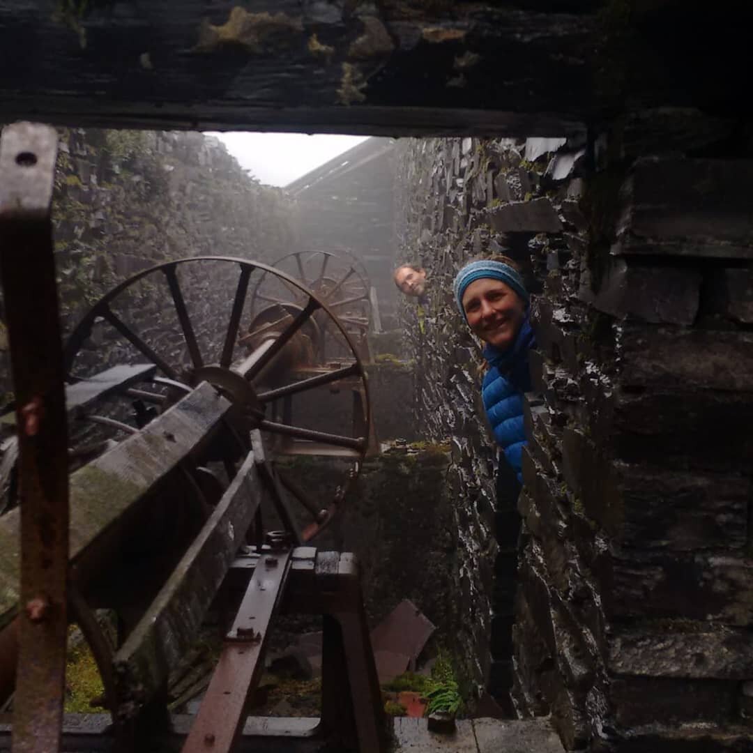 The slate quarries of Llanberis provide such a unique playground for adventure. A place where it literally feels like work was cut short and time has stood still. Sunday was a particularly atmospheric day here and Ruth found the adventure hit she was