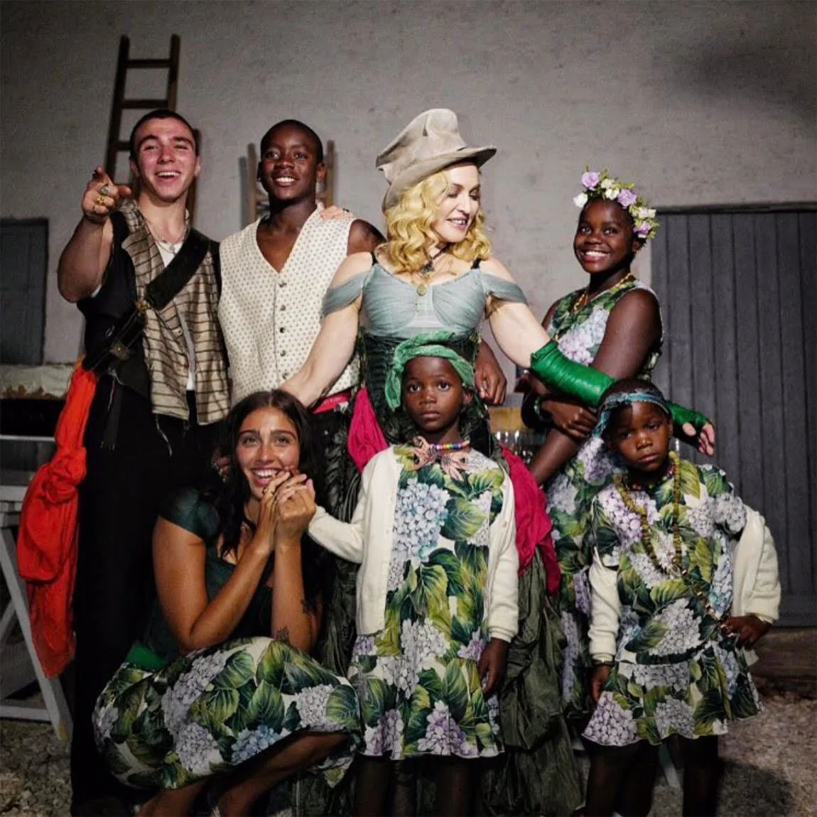 Madonna and her six children.Creditvia Instagram