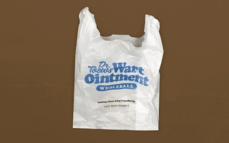 Customers will be charged five cents per 'embarrassing' plastic bag they take .