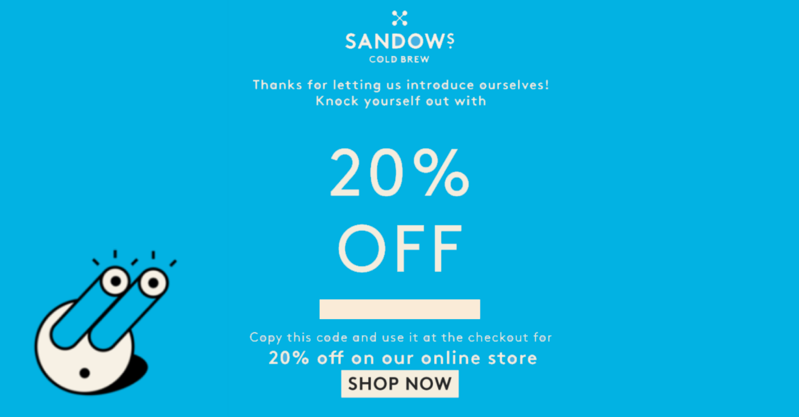Get a taste of Sandows with 20% off — find the code at the end!