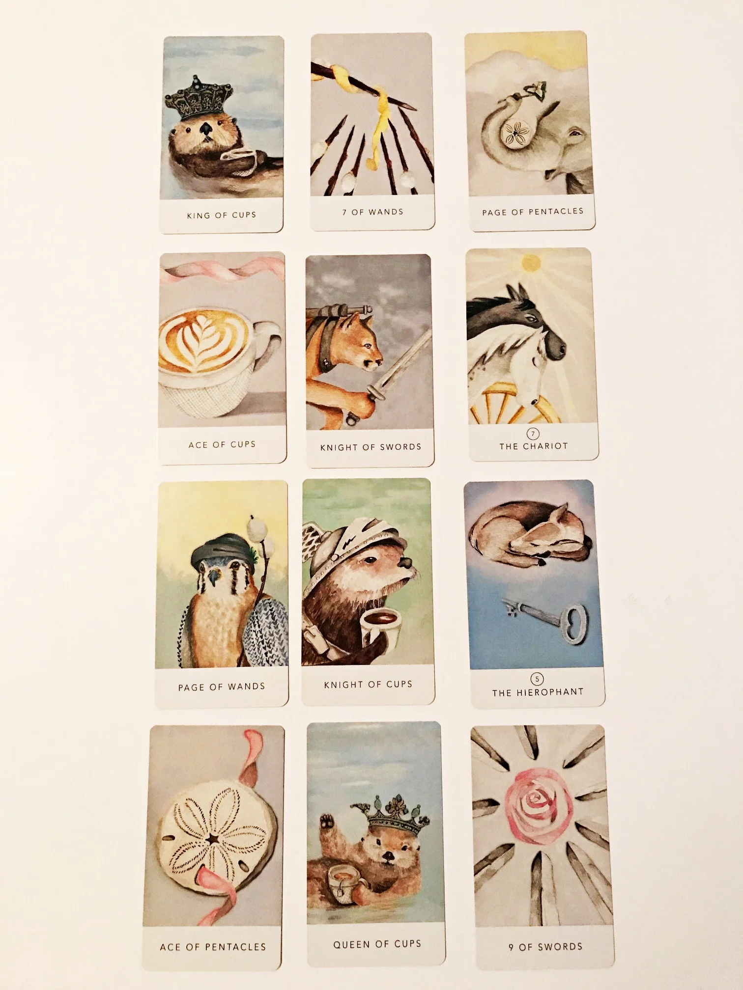 Deck is the White Sage Tarot by Theresa Hutch