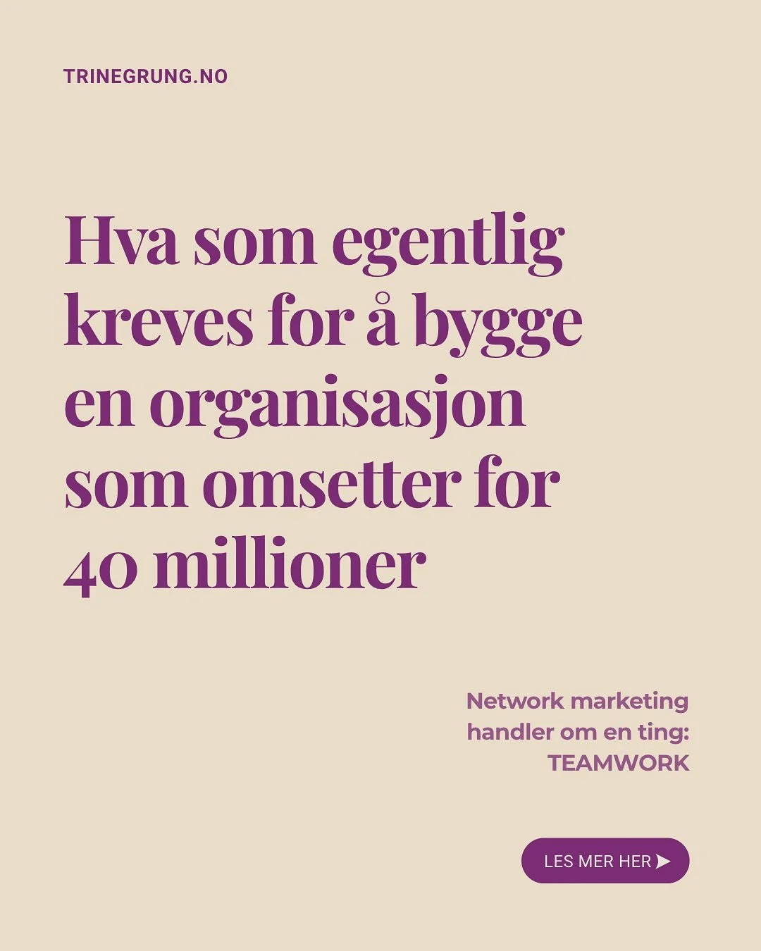 Alle kan lære seg, alle kan skape endring men er en villig til å faktisk gjøre jobben og stole på prosessen? 
Teamwork is dreamwork og jammen har jeg lært MYE siden starten min i 2019! Send en dm om du er klar for endri