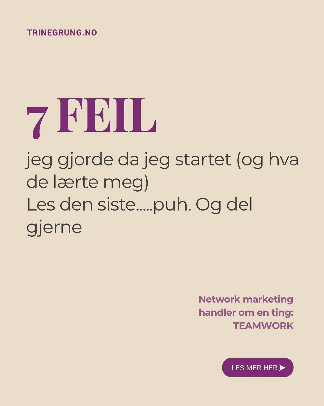 De som tror de er feilfrie bør jammen ta seg en liten kikk i speilet. Ingen er det men jeg mener bestemt en kan alltid lære av feilene en gjør. 
Lurer genuint på om du tenker sånn men når livet slenger utfordring