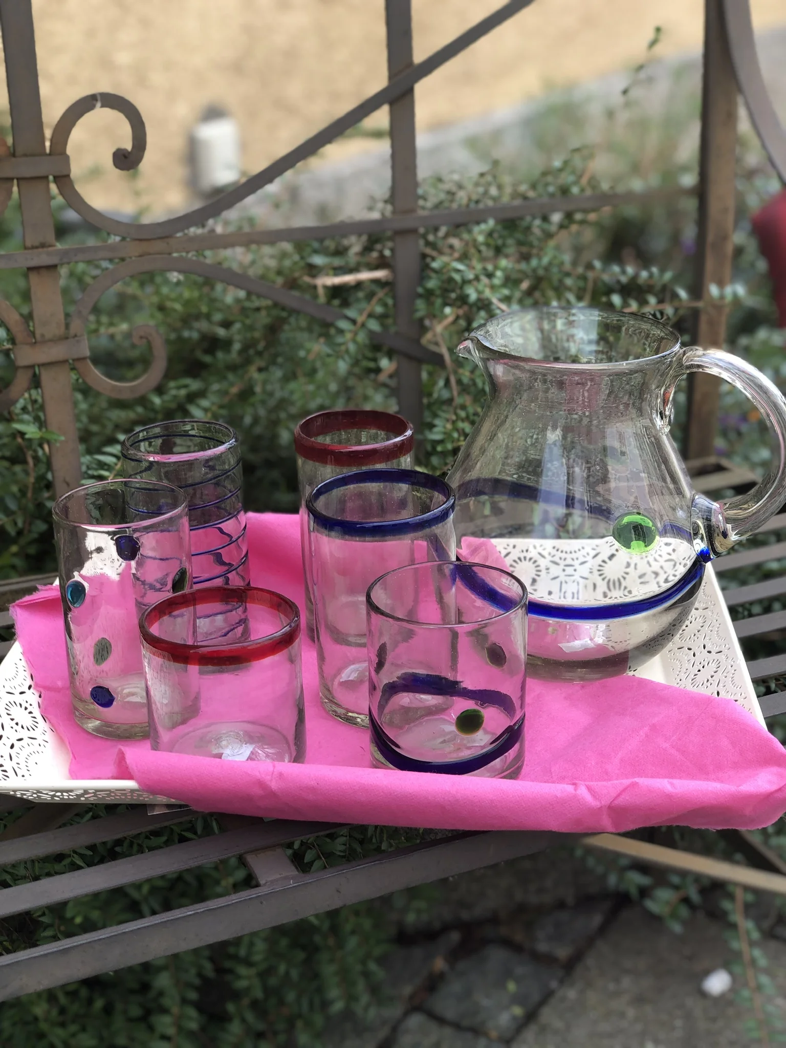 Mundgeblasenes Glas aus Mexico