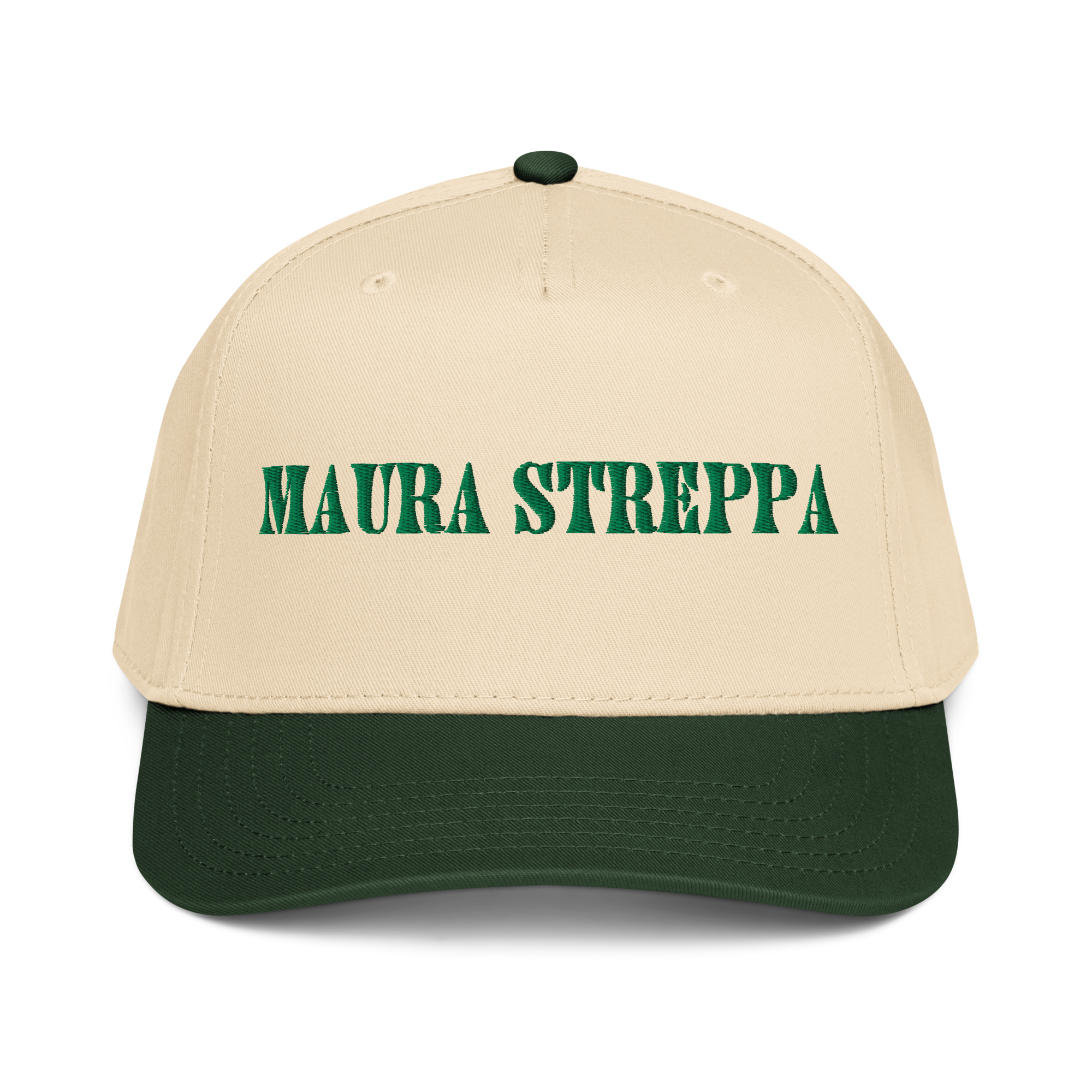 5-panel-mid-profile-baseball-cap-dark-green-natural-front-68d6b006f169d.png