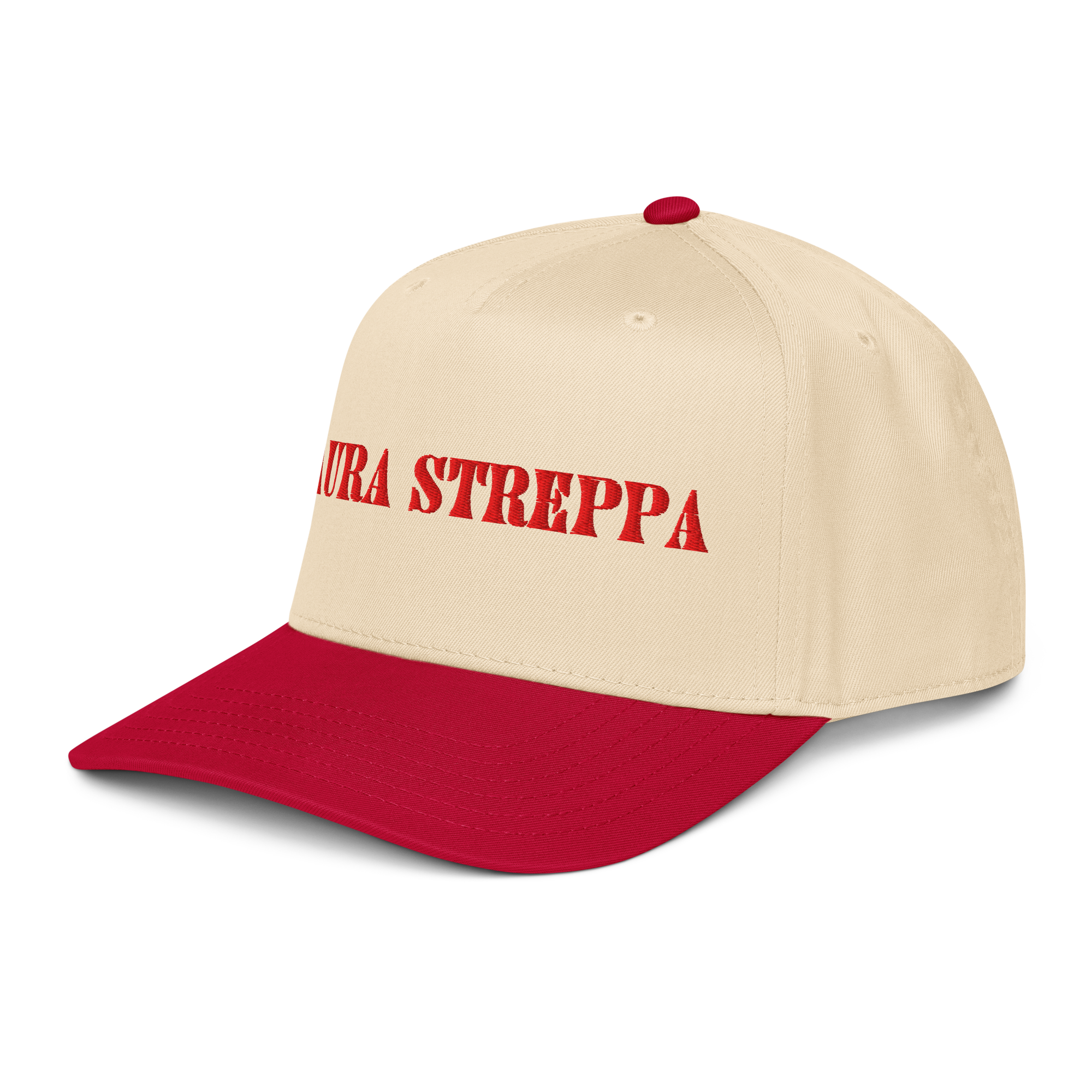 5-panel-mid-profile-baseball-cap-red-natural-left-front-68d6b05e4baa3.png