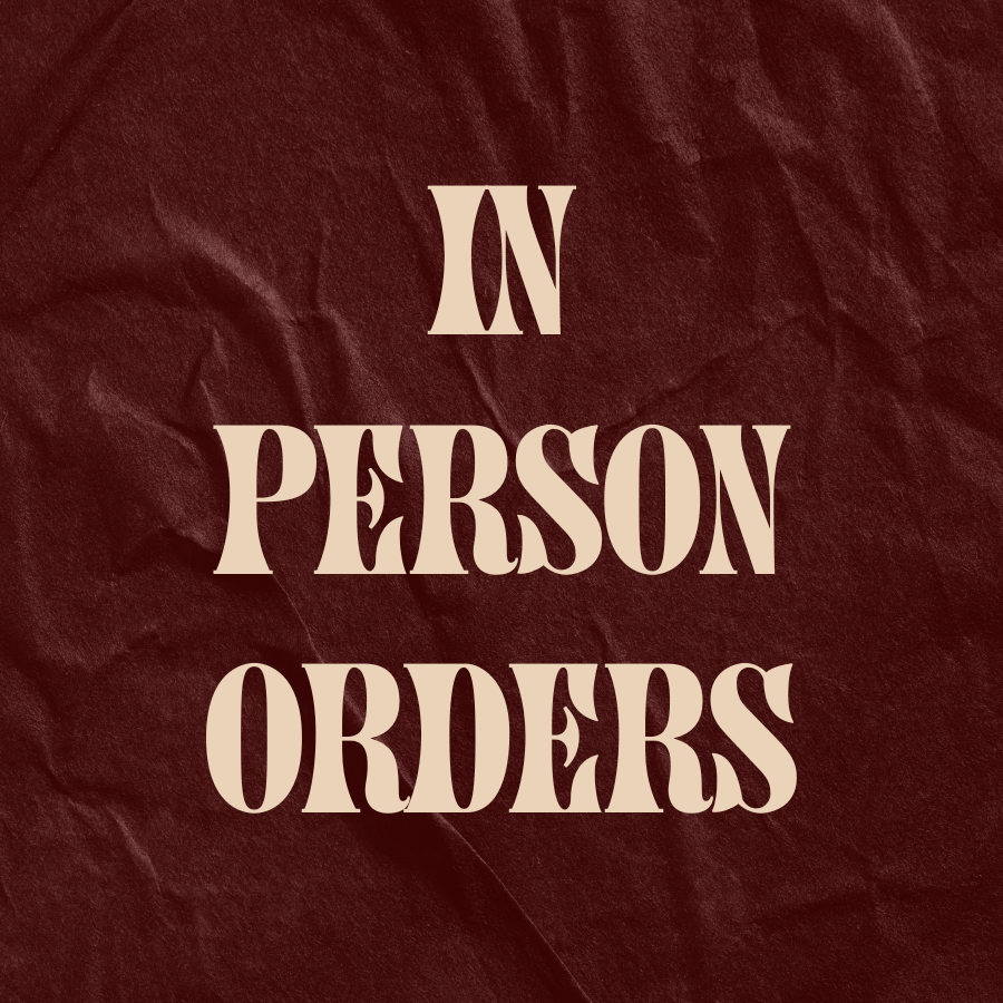 In Person Order - SEE DESCRIPTION