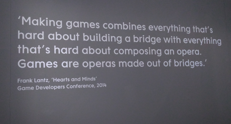 Figure 1: quote on entry to Design/Play/Disrupt signalling the theme of the exhibit.
