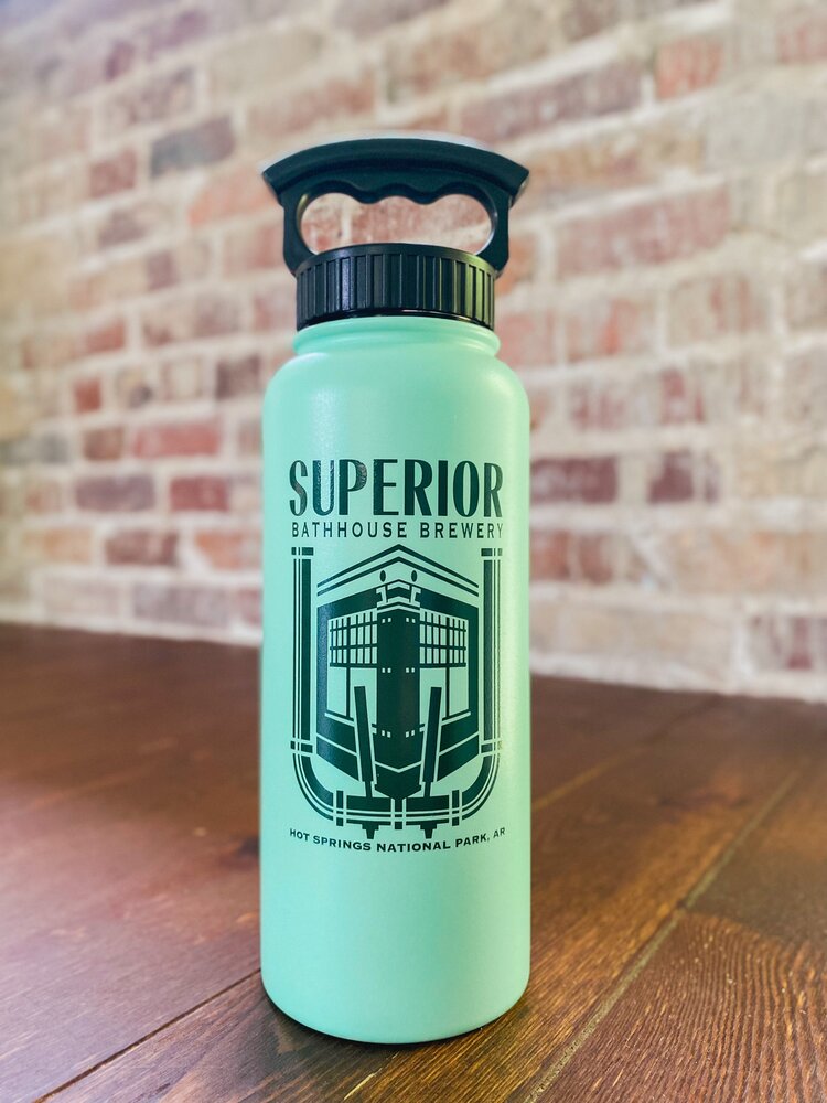 34 oz. Mint Stainless Insulated Squealer — Superior Bathhouse Brewery