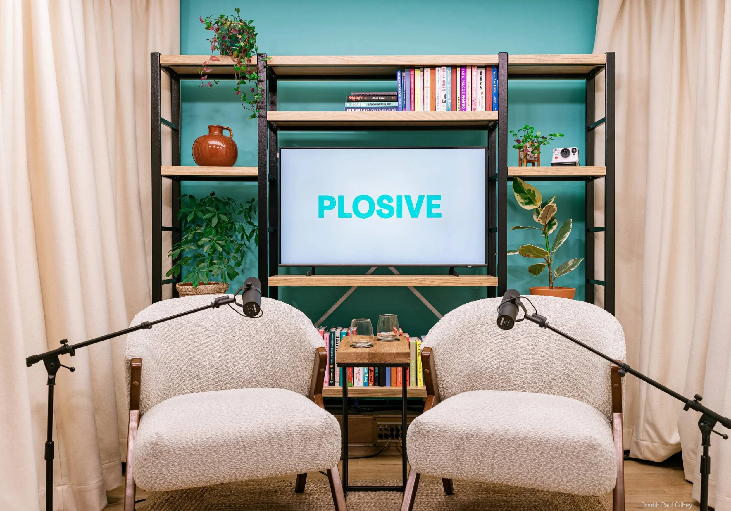  Podcast studio design with custom furniture 
