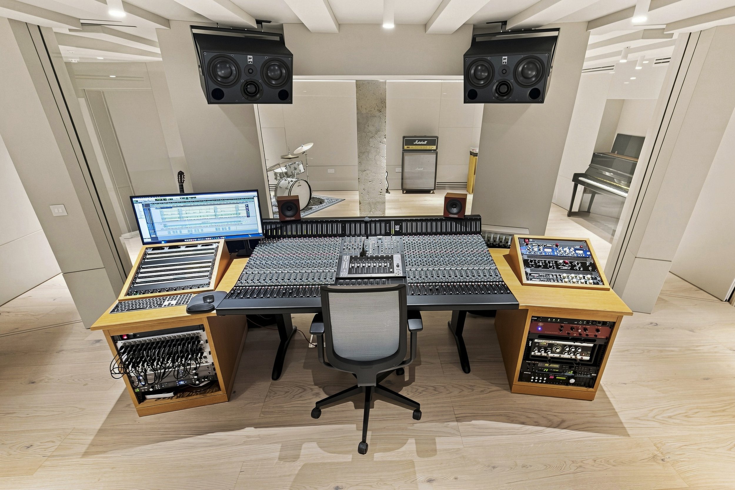  Recording studio control room designed and built by Yellow Technology 