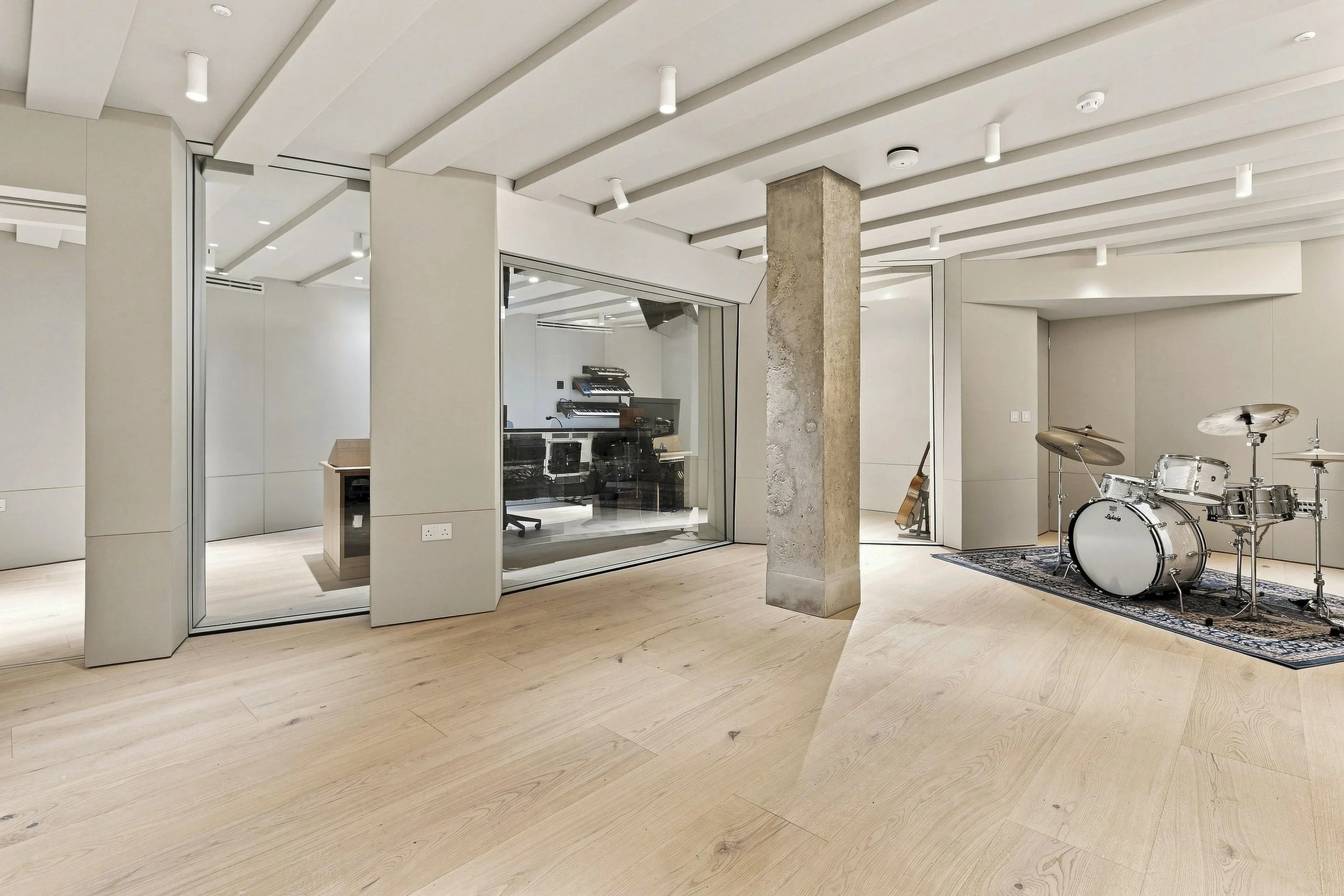  Recording studio live room, designed and built by Yellow Technology 