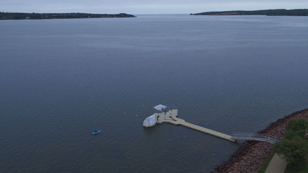 Photo: Floating Warren Pavilion.