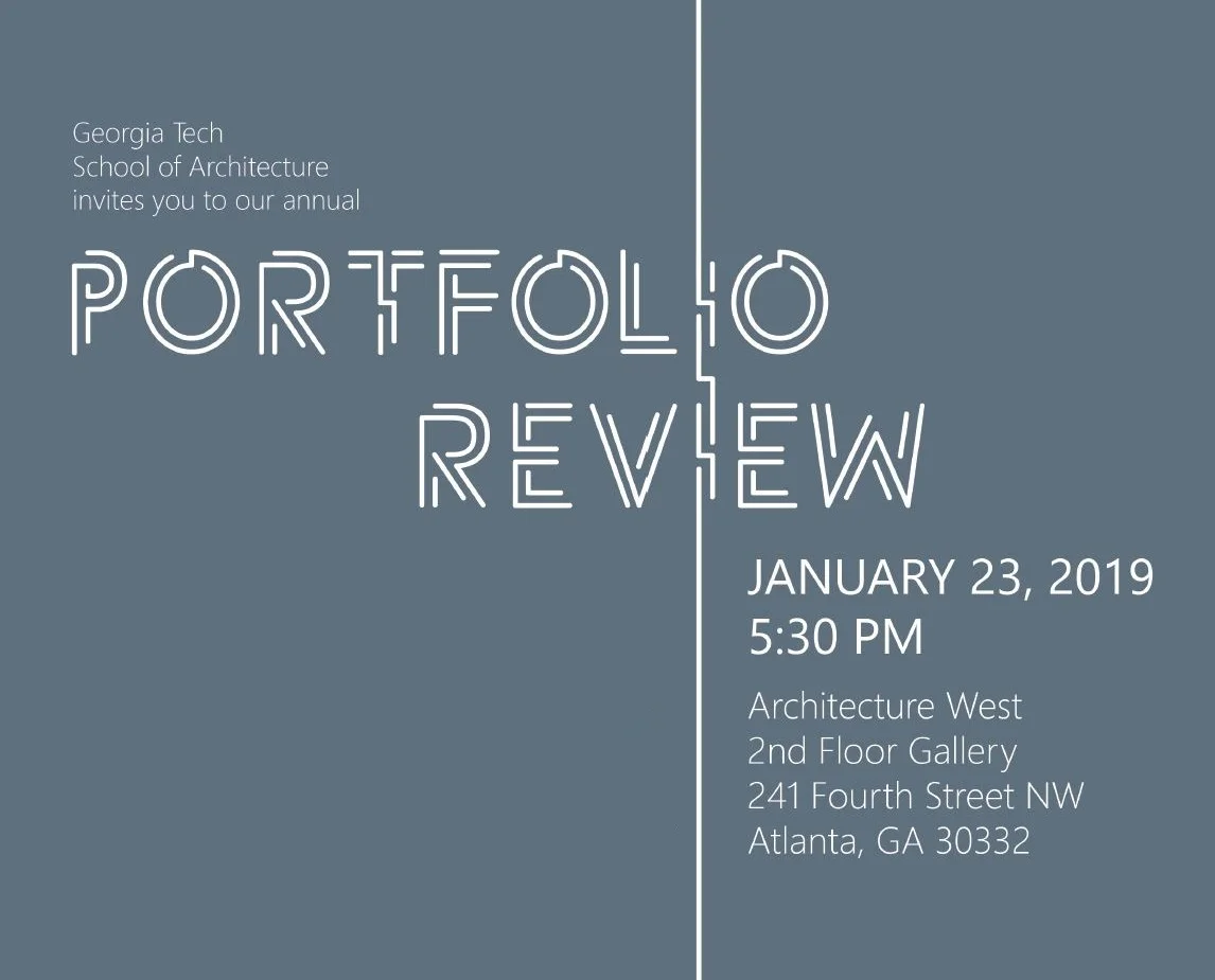 School of Architecture | Portfolio Review