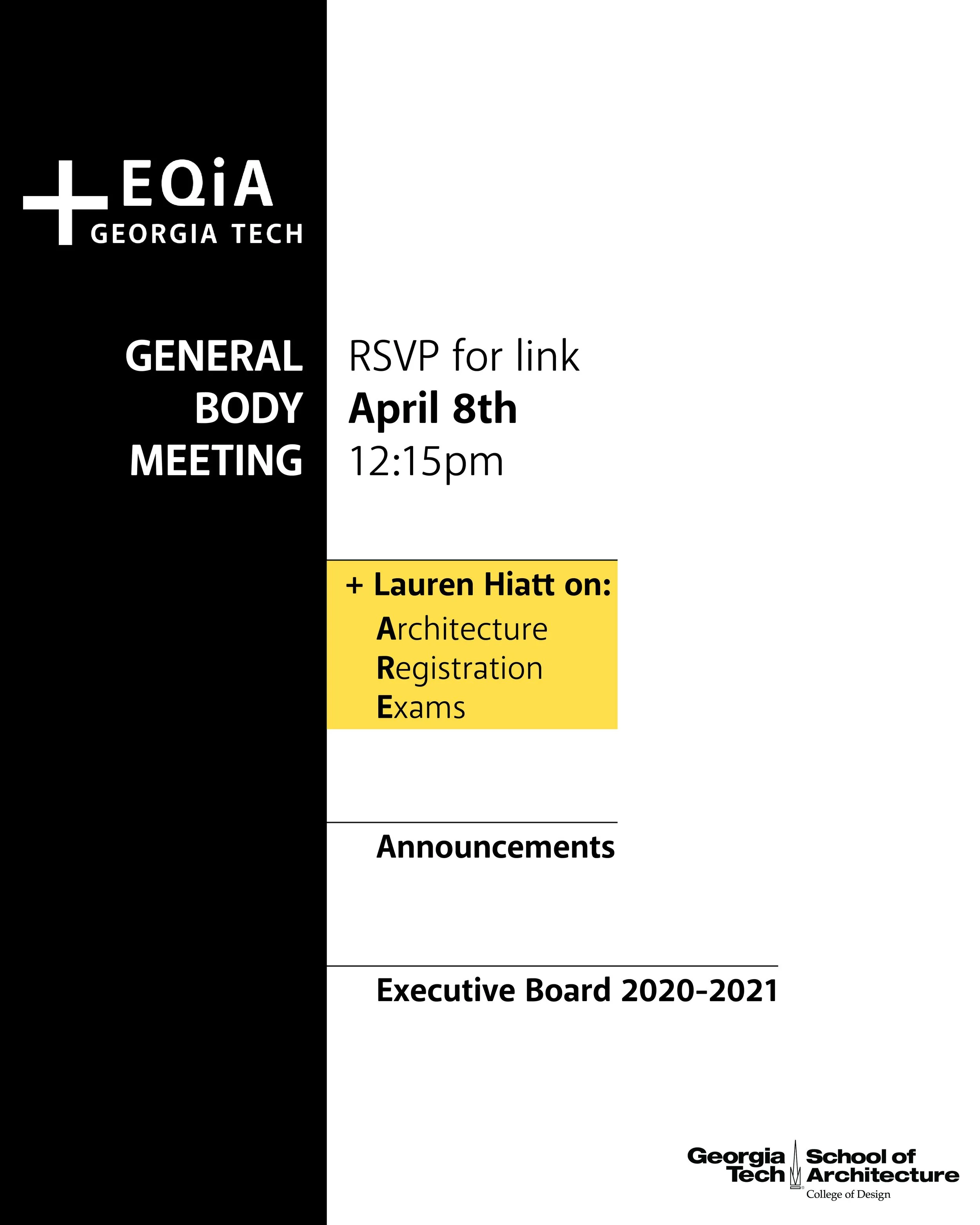 April General Body Meeting