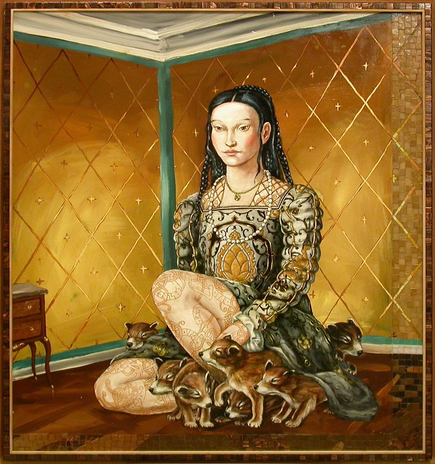 Svart tatuerad kvinna (Diana), 2002