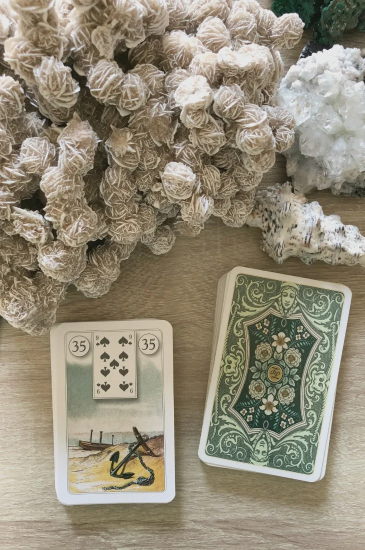 Lenormand Anchor card meanings and interpretations. Learn how to read the Lenormand Anchor card for general, love, business, money, health and other types of readings. In Lenormand decks, Anchor is a card which represents stability in relationships.