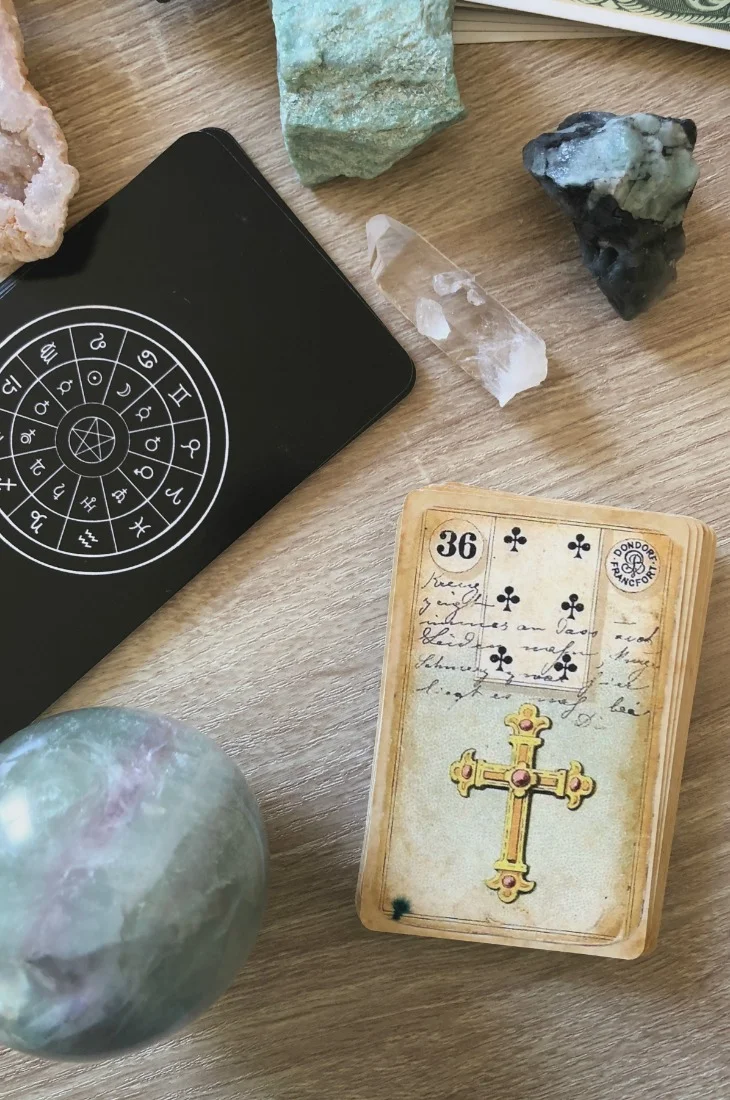 Lenormand Cross card meanings and interpretations. Learn how to read the Lenormand Cross card for general, love, business, money, health and other types of readings. In Lenormand decks, Cross is a card which represents struggles in relationships.