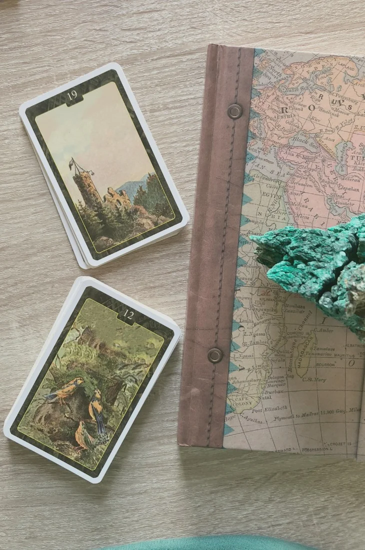 Lenormand Tower card combinations and interpretations. Learn how to combine the Lenormand Tower card for general, love, business, money, health and other types of readings. Here is how to combine Tower with Book, Garden, Stork, Heart and other cards in your deck.