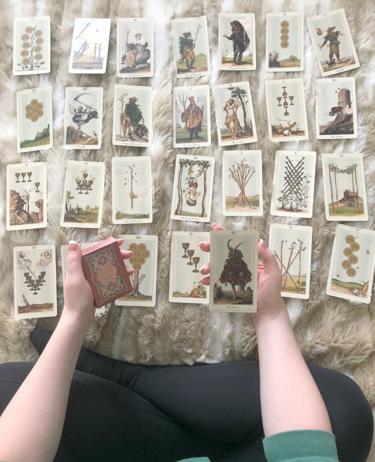 If you plan on fortune-telling using Tarot and Lenormand cards, make sure that you use them for different types of readings. - card deck used in this reading are the Pagan Otherworlds