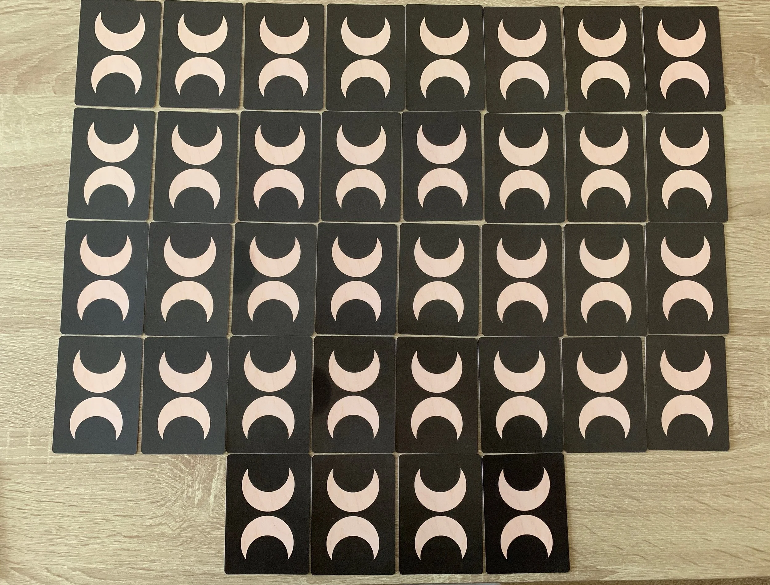 With the Square Method of reading the Grand Tableau, you should lay out four rows of eight with four extra cards aligning along the bottom.