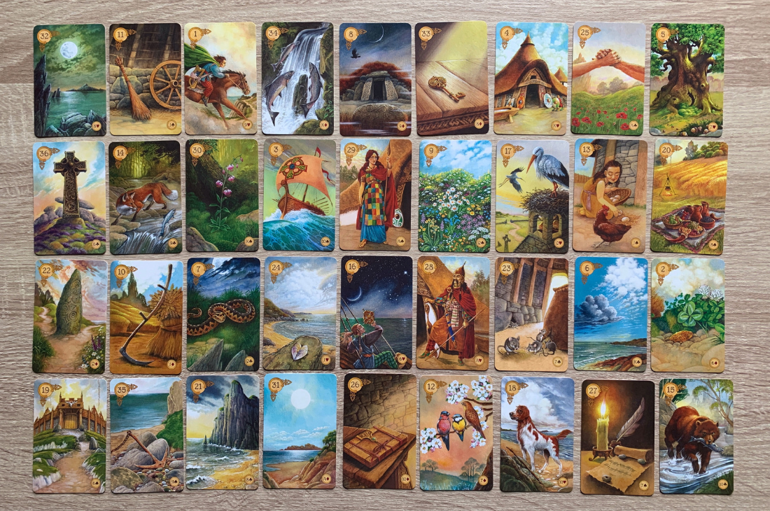 The Lenormand Grand Tableau we are about to interpret! - Love this deck? Purchase it here !
