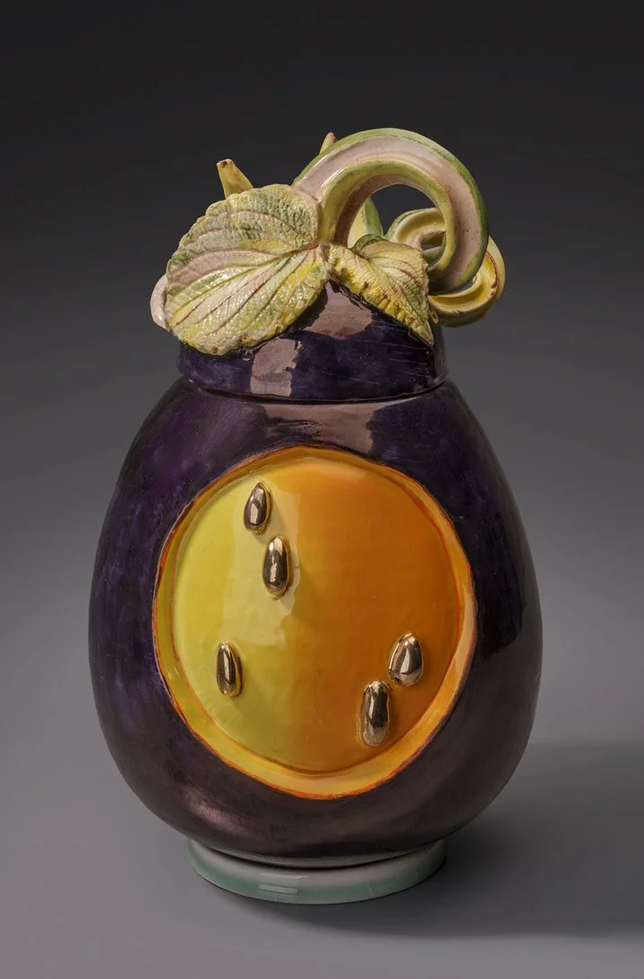 Eggplant Urn