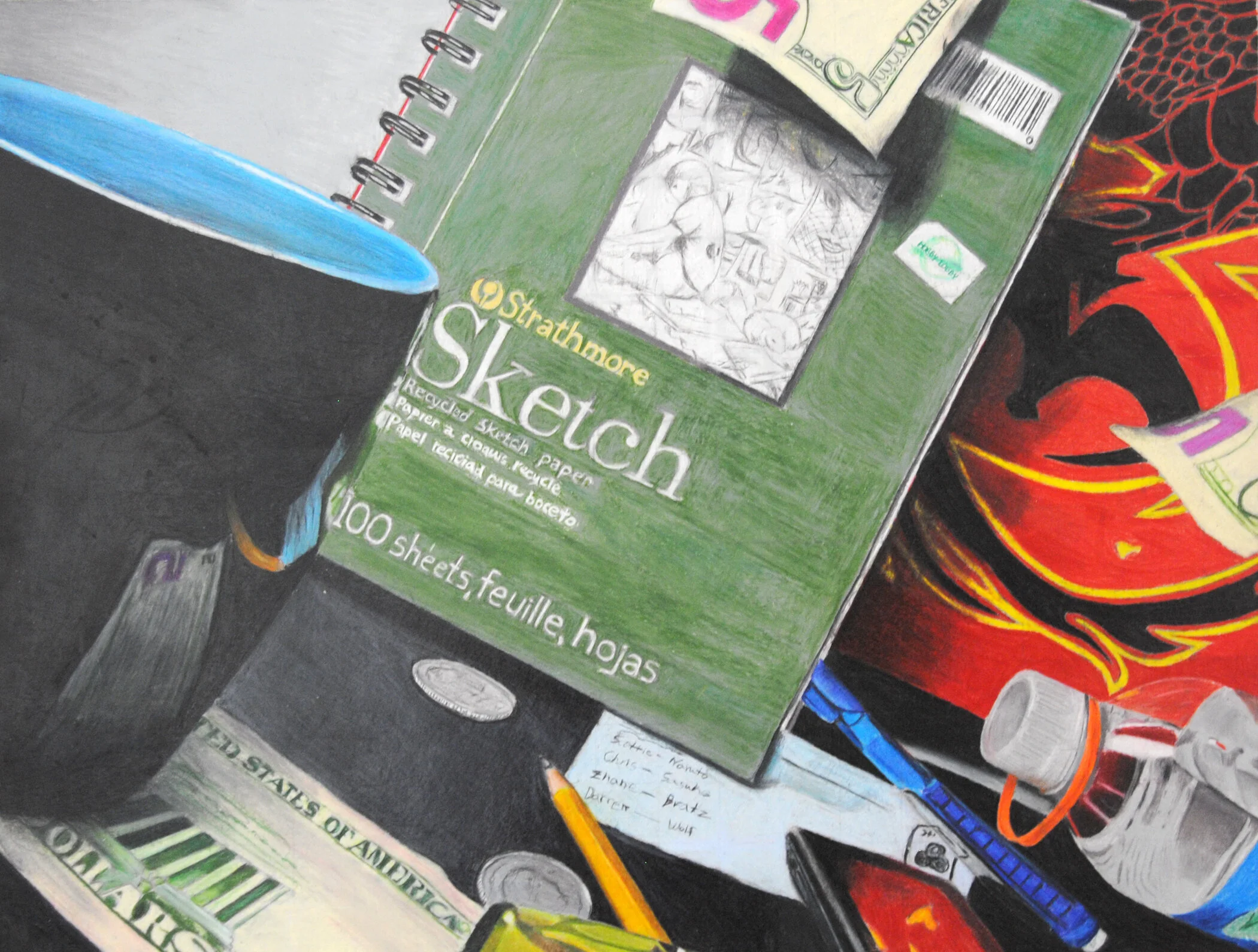 “Commission” 2014Colored pencil on paper, 24 in x 30 in