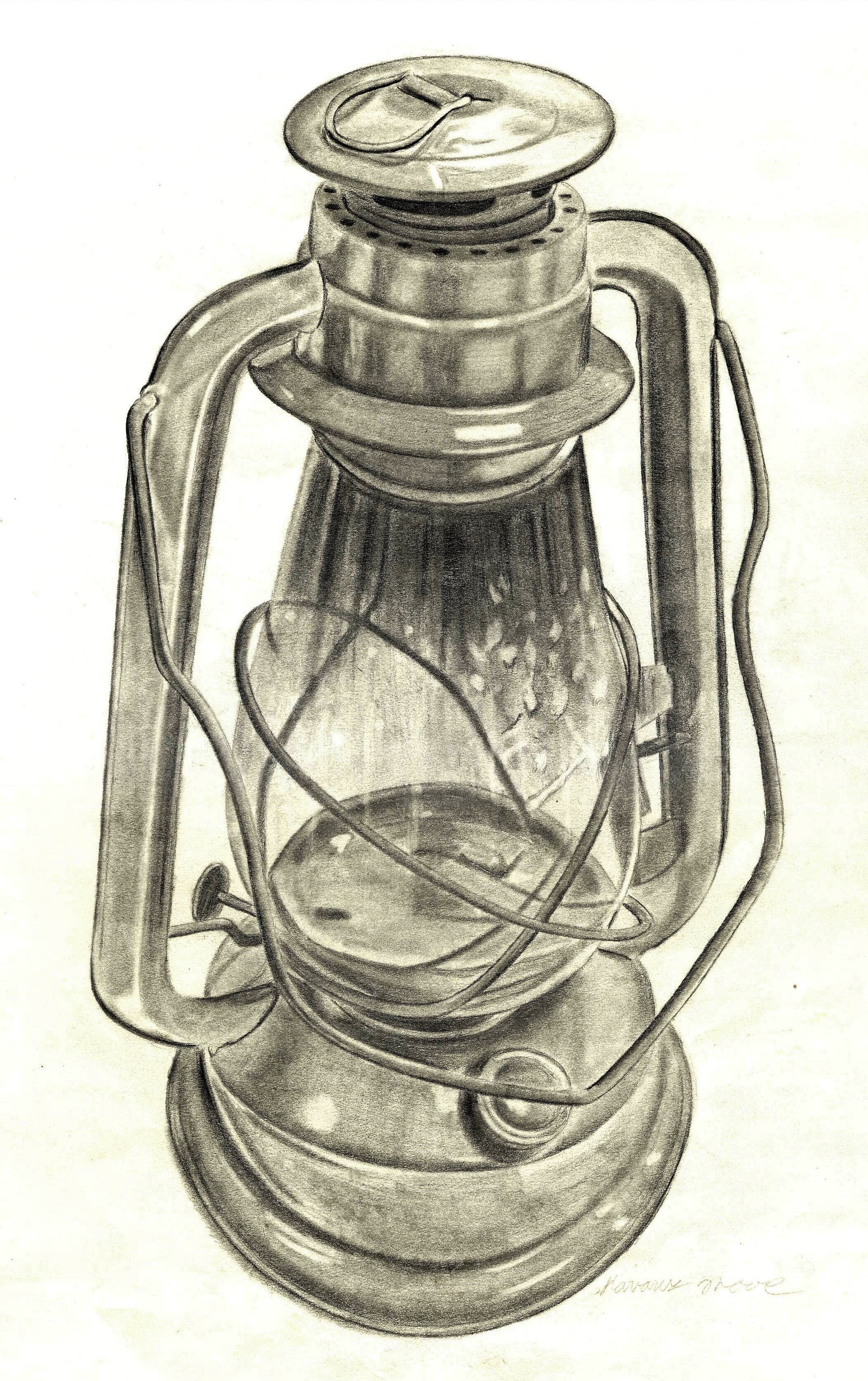 “Lantern” 2016Graphite on Pencil, 18 in x 12 in