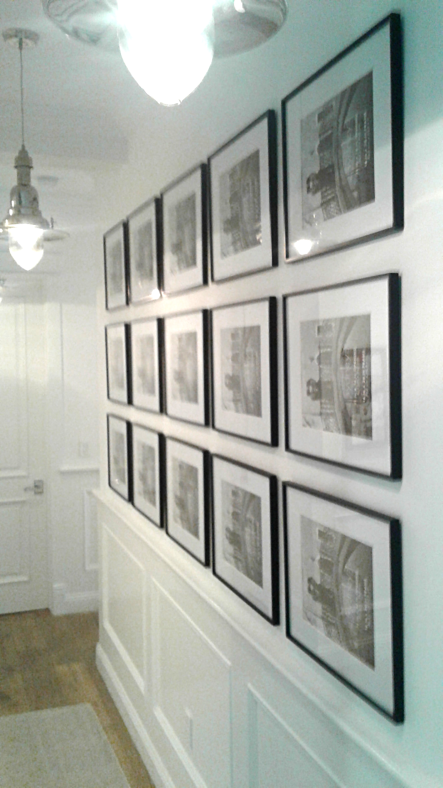 Black and White Gallery Picture Hanging
