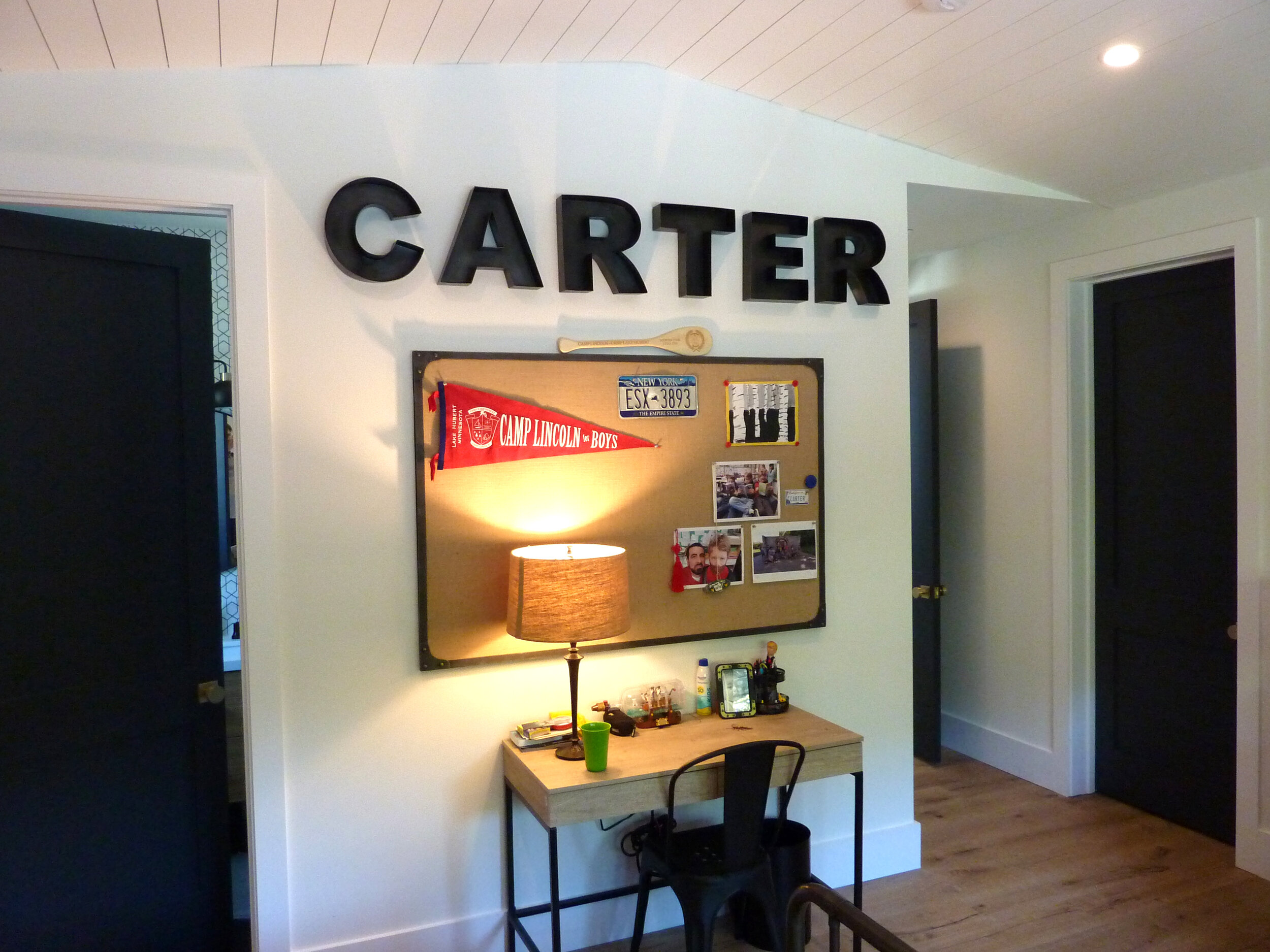 Block Letters &amp; Bulletin Board