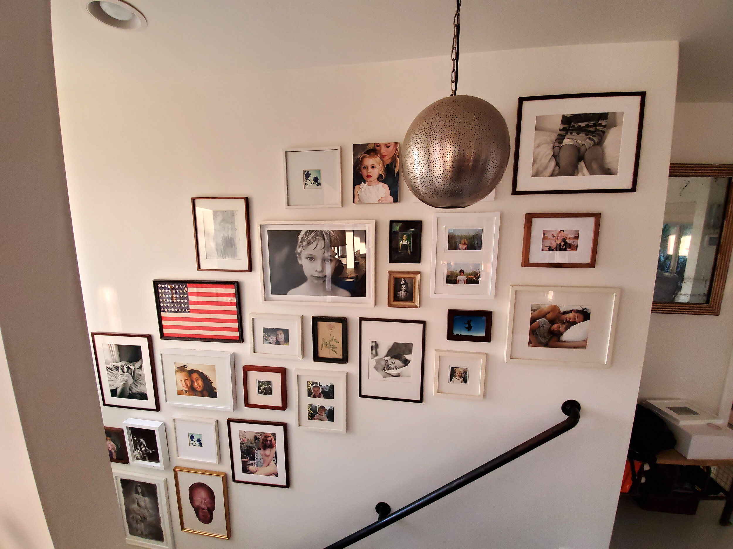 Stairwell Photo Gallery Wall