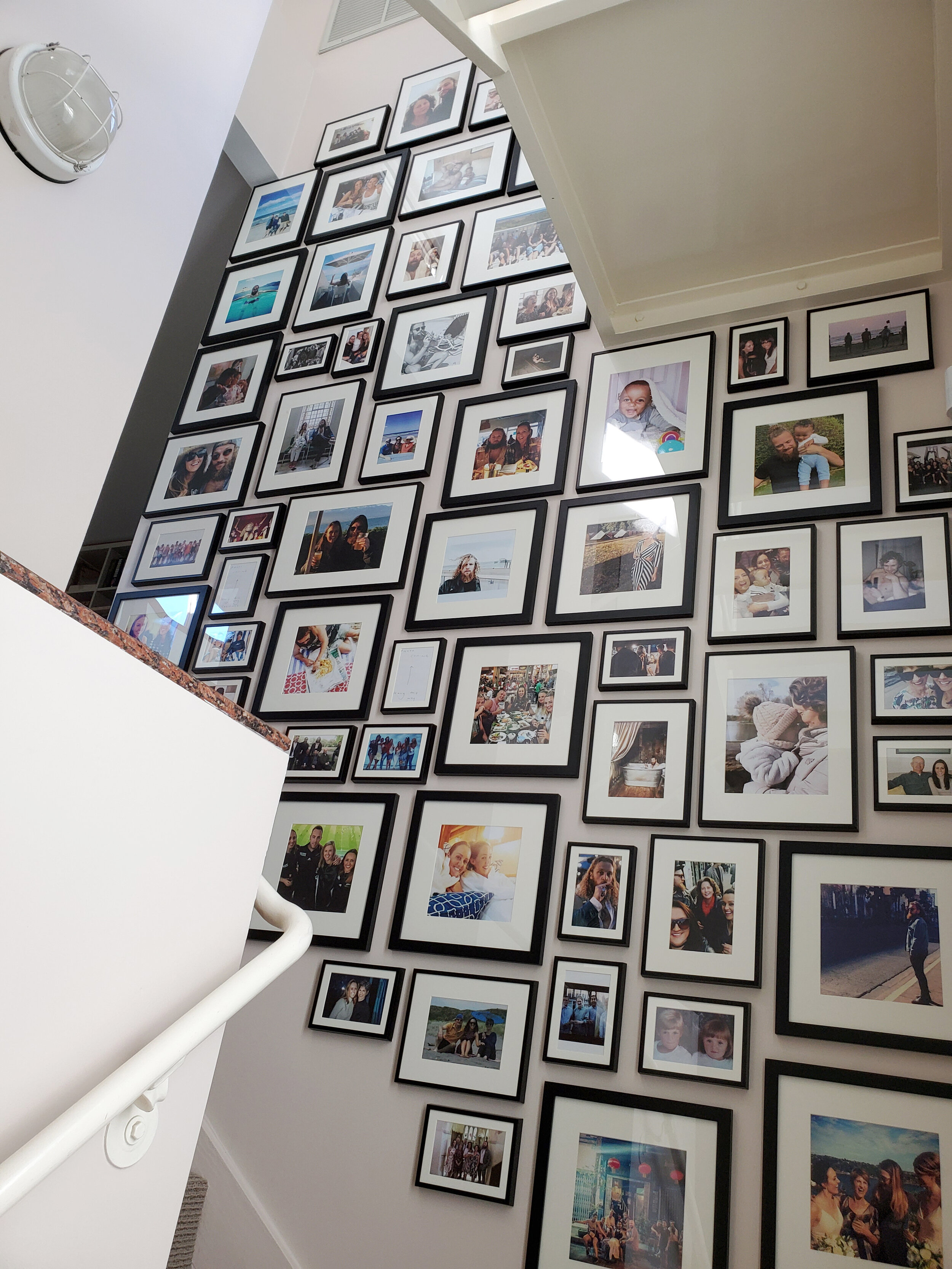 64 Piece Stairwell Gallery - Well Hung Picture Hanging