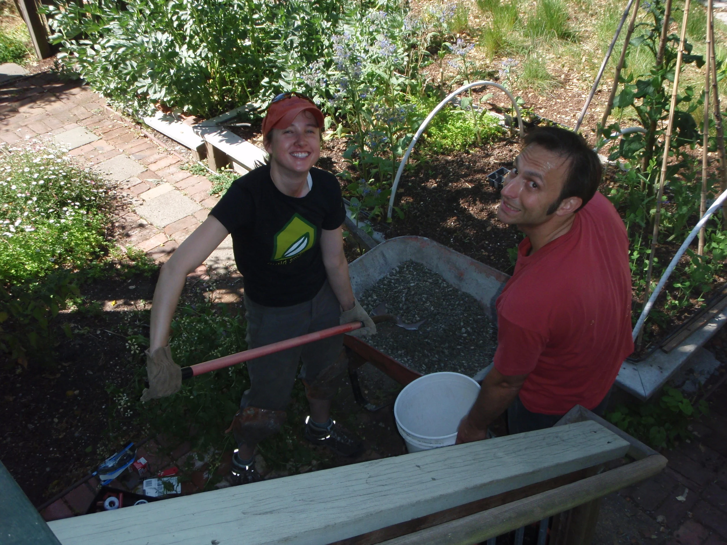  Installing a 1,000 gallon rainwater catchment system under the house'‘s deck. This water is filtered, pressurized and plumbed to toilet flushing and clothes washing within the home. 