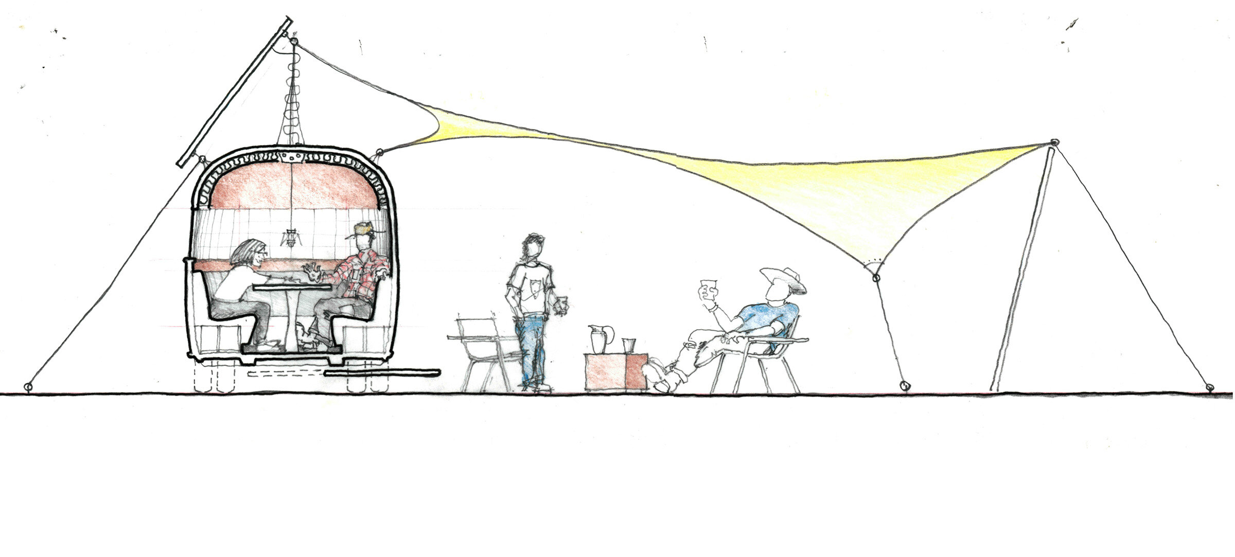 Movoz Project - Concept Sketch of Mobile Sound Studio