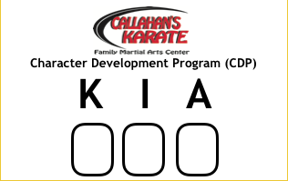 Callahan's Karate Character Development Program Karate Cards