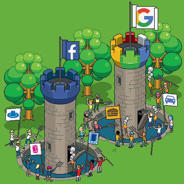 Some are storming the gates of the walled garden approach to measurement. Illustration: eBoy