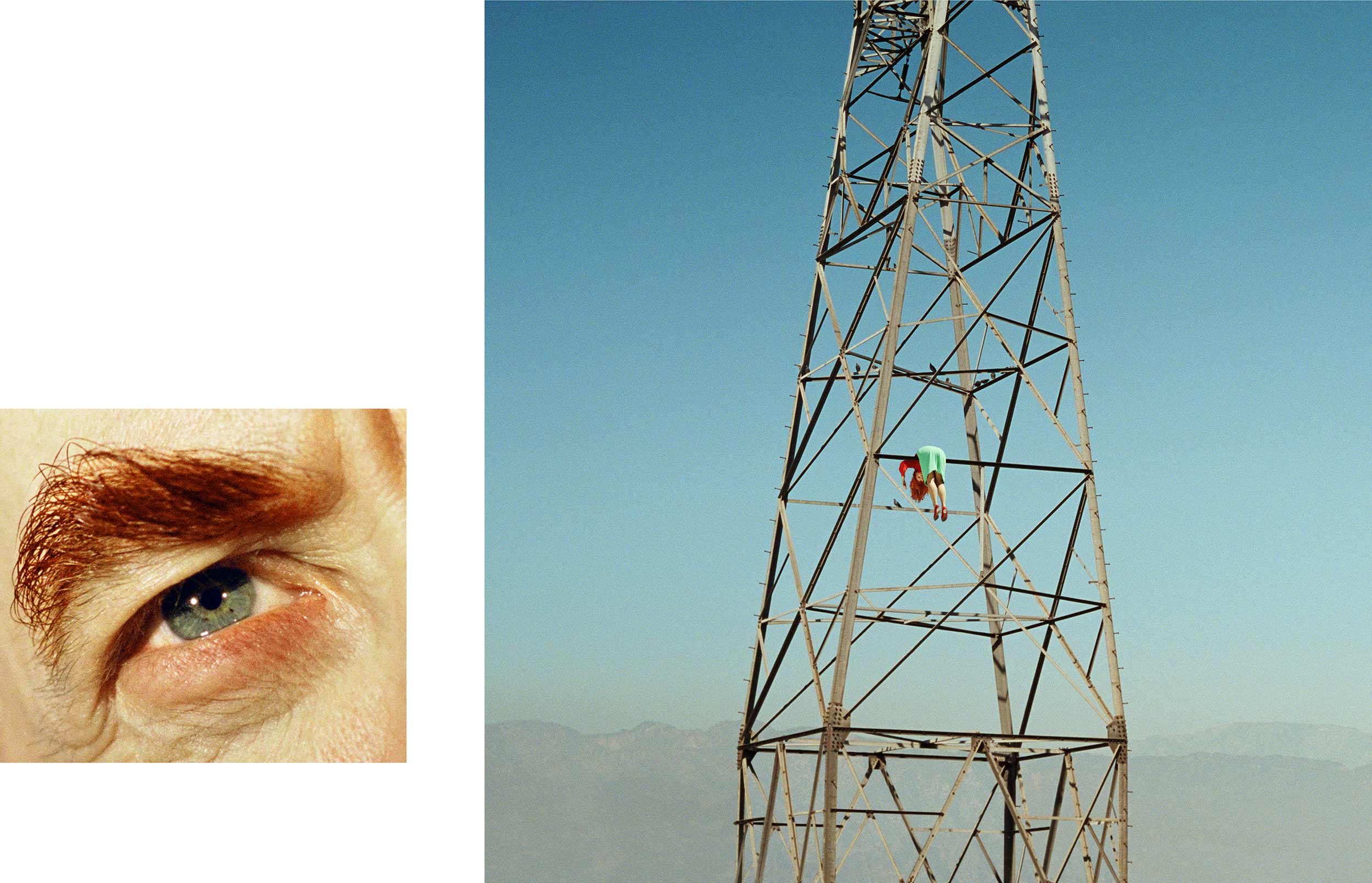   Compulsion   4:29 PM, Van Nuys And Eye #8 (Electric Tower) (Diptych),  2012 Eye: 20 x 23 inches, Scene: 48 x 48.4 inches 