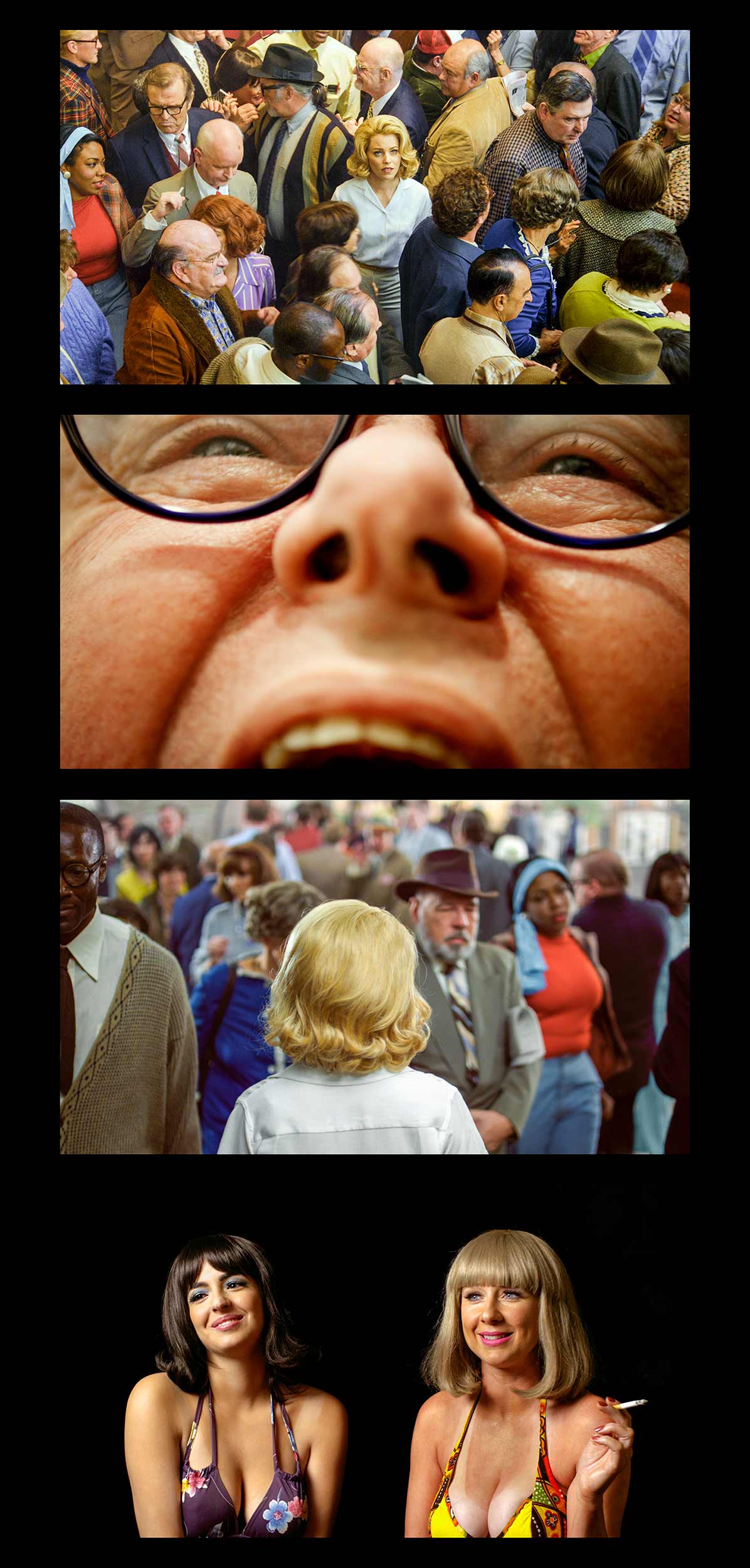   Face In The Crowd   Filmstrip #1,  2013 23 x 48 inches 