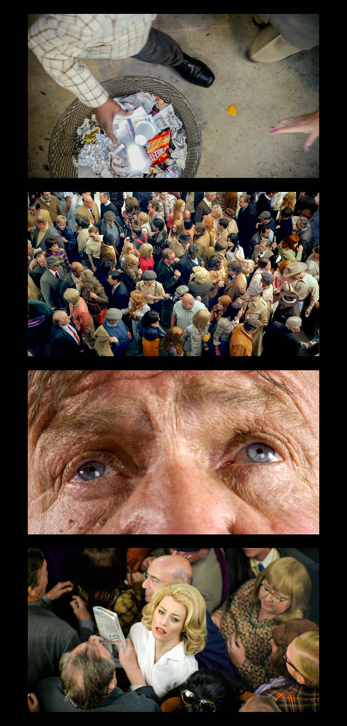   Face In The Crowd   Filmstrip #3,  2013 23 x 48 inches 