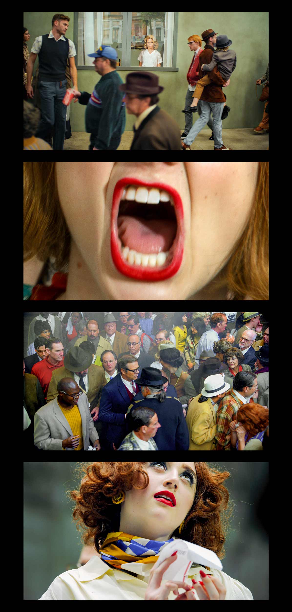   Face In The Crowd   Filmstrip #5,  2013 23 x 48 inches 