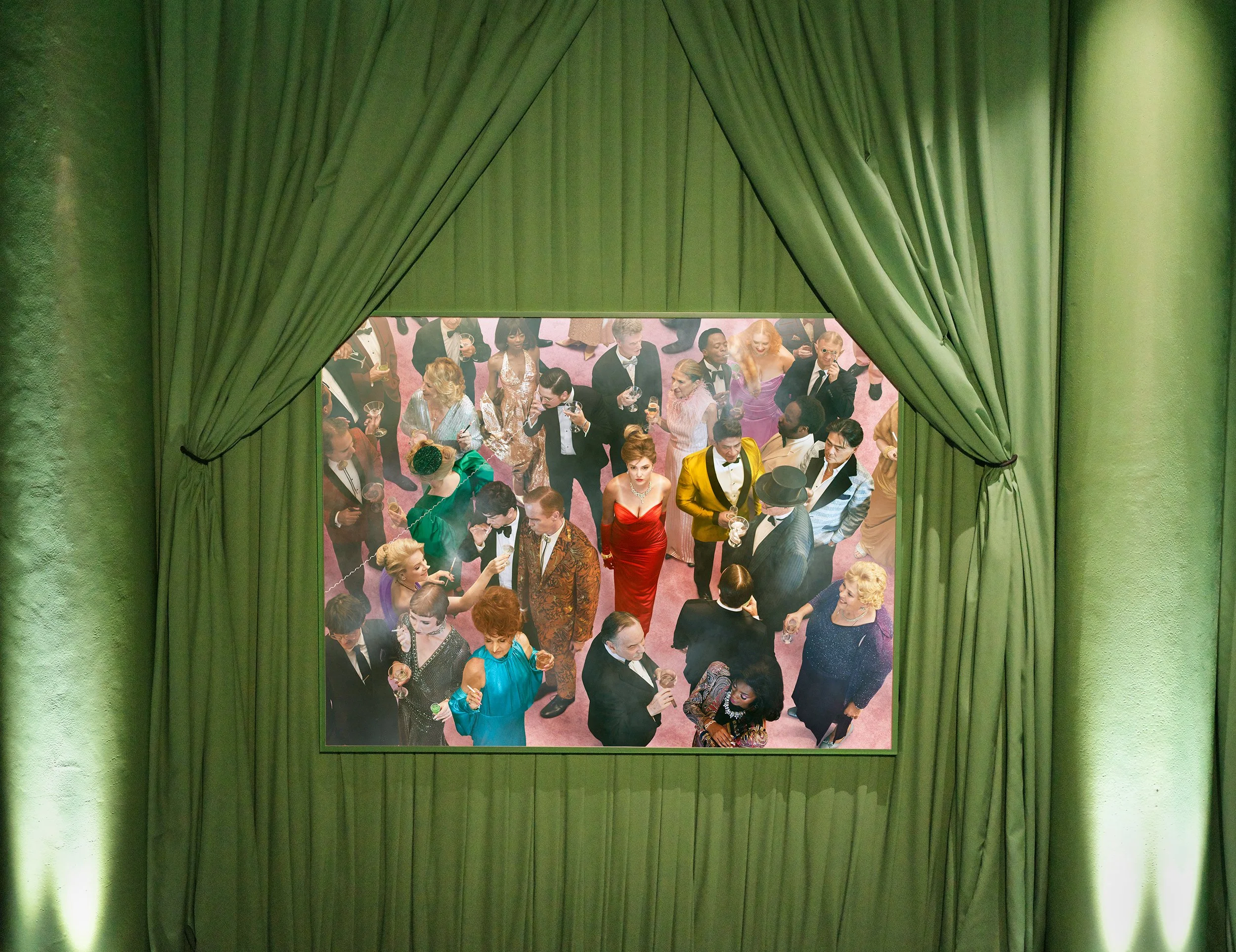  Installation view of  Beverly Palms Hotel , 2025  at Mirage Factory , 2025.  Miami Beach, Florida. December 4 – 5, 2025. 