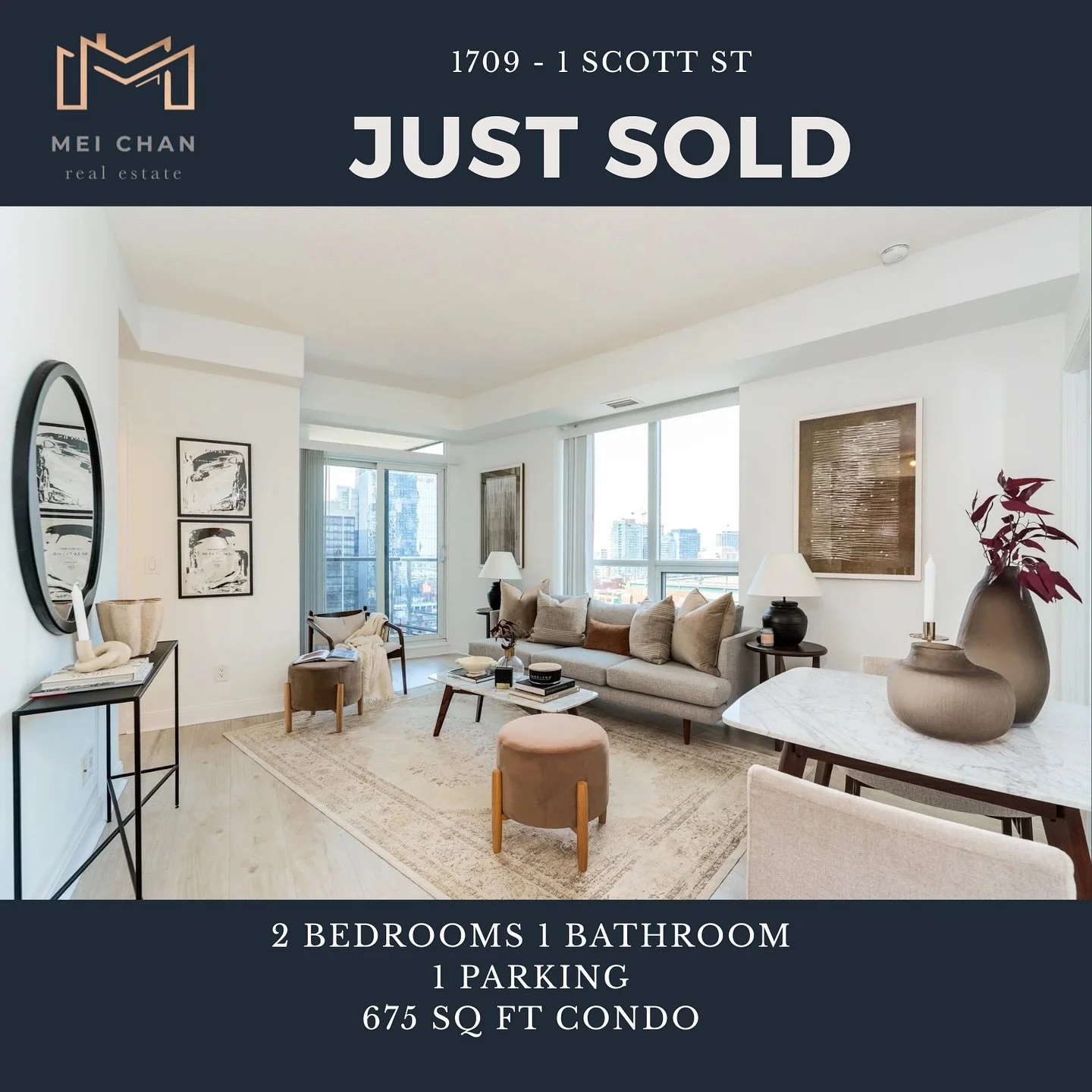 Congratulations to my seller clients on sale of 1 Scott! 🍾

It was not an easy ride but we weathered the storm in a continuous challenging Toronto condo market (avg price per sq ft under $854). With 35 showings over 53 days on the market. This is a 