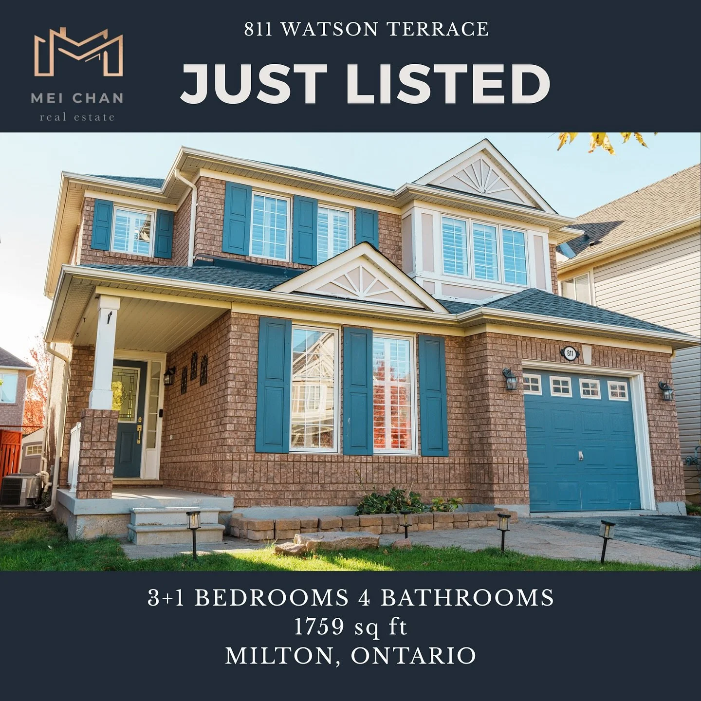 Welcome to 811 Watson Terrace - a beautifully updated, move-in-ready detached home in one of Milton&rsquo;s most desirable pockets. This charming 3+1 bedroom home sits on a quiet, resident-only terrace, offering peace, privacy, and minimal traffic. S