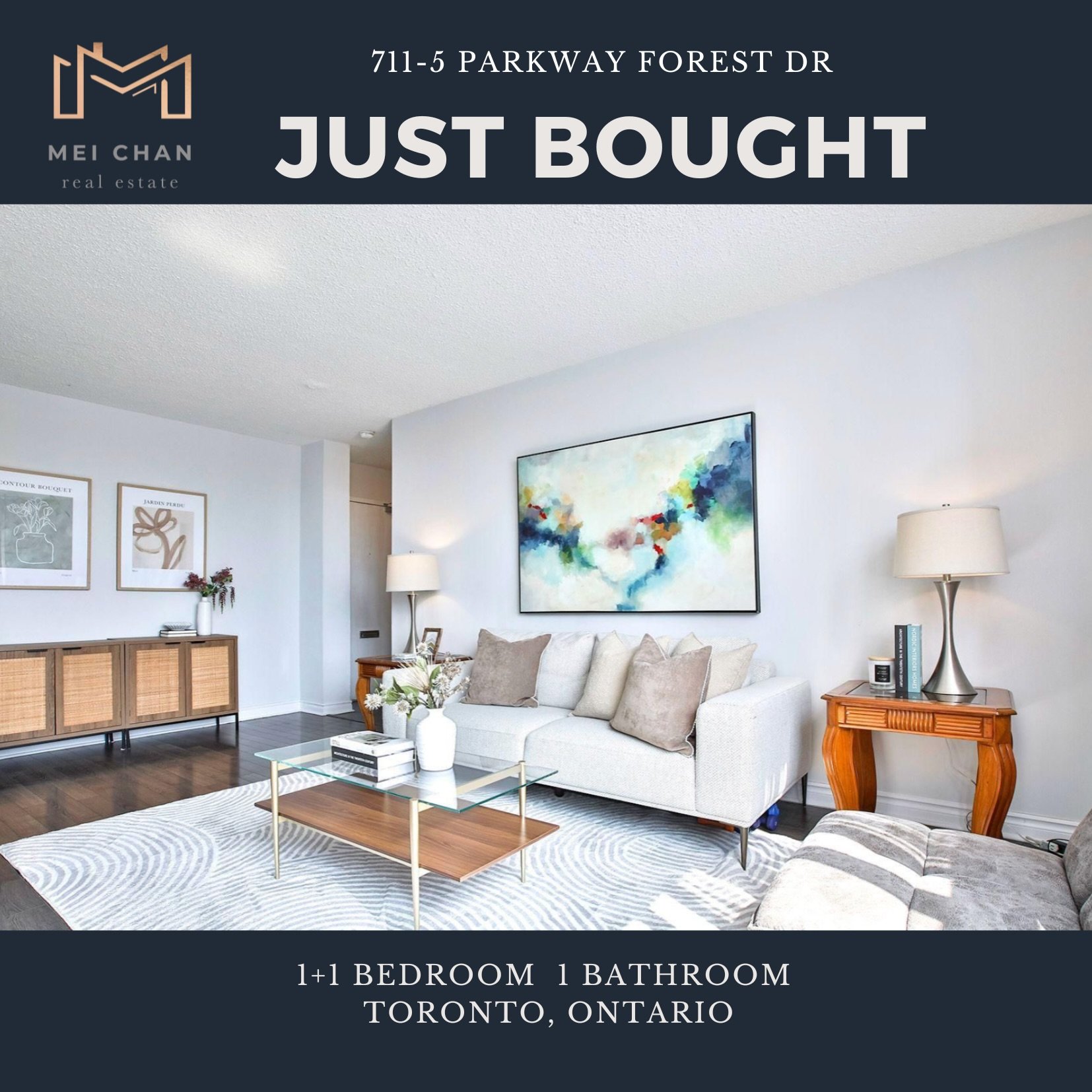 Congratulations to my client on the purchase of her first condo. Today&rsquo;s market is best for first time home buyers. Many one bedrooms units available for under $400k with parking and locker. 

Call me for a no obligation buyer consultation!