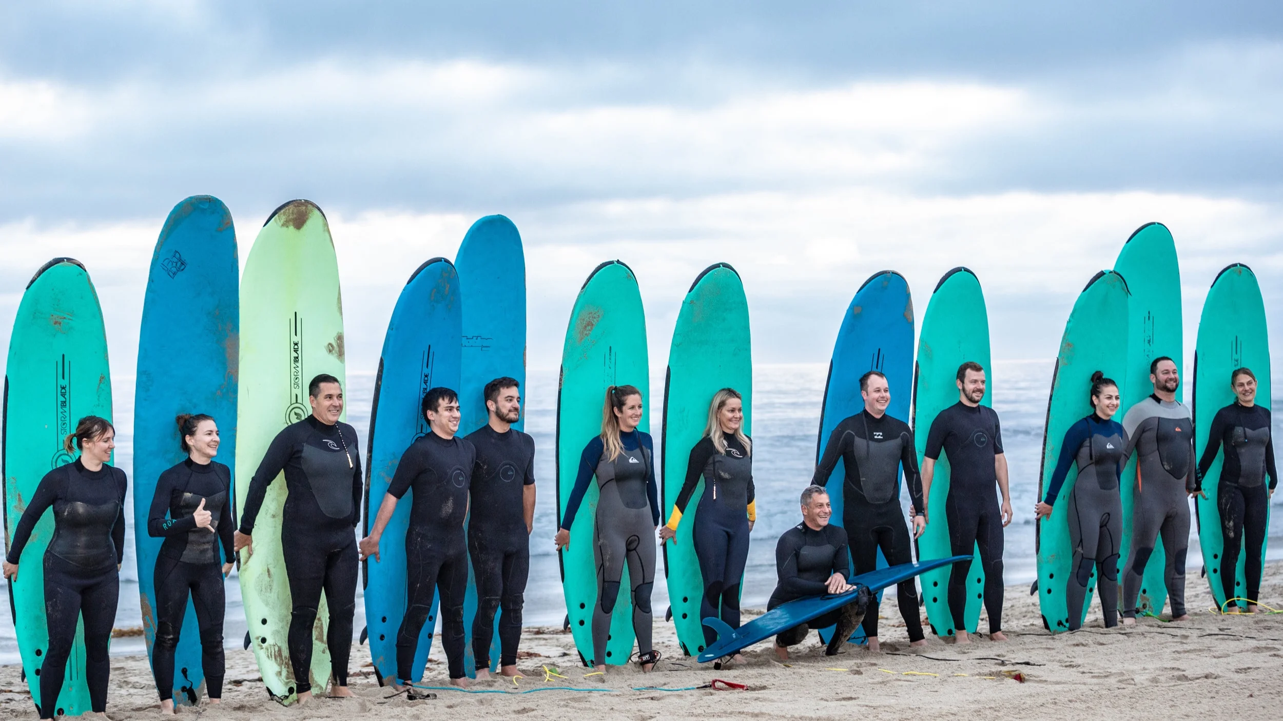"Surfing with the CEO" morning activity