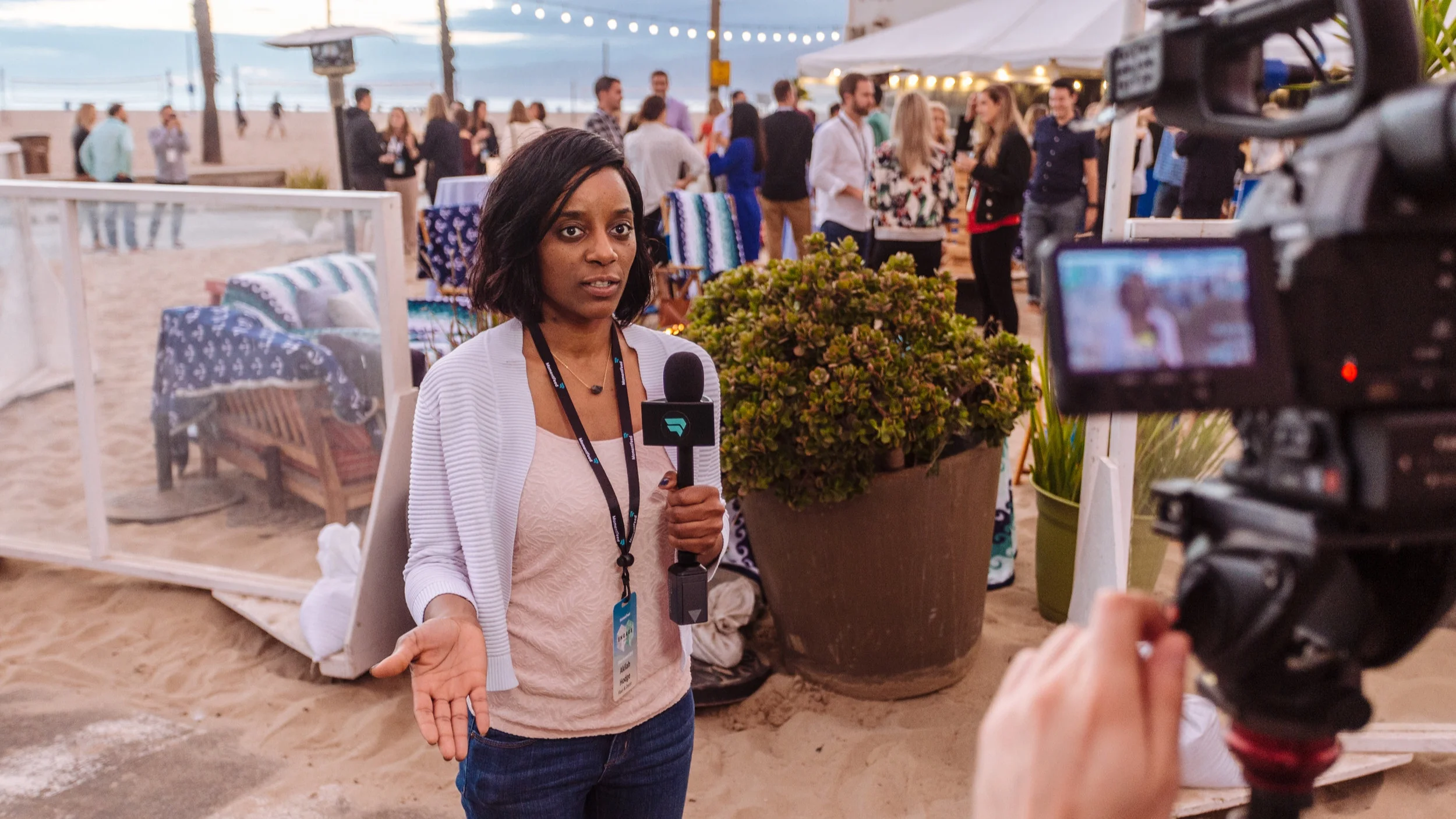 On-the-fly interviews with attendees