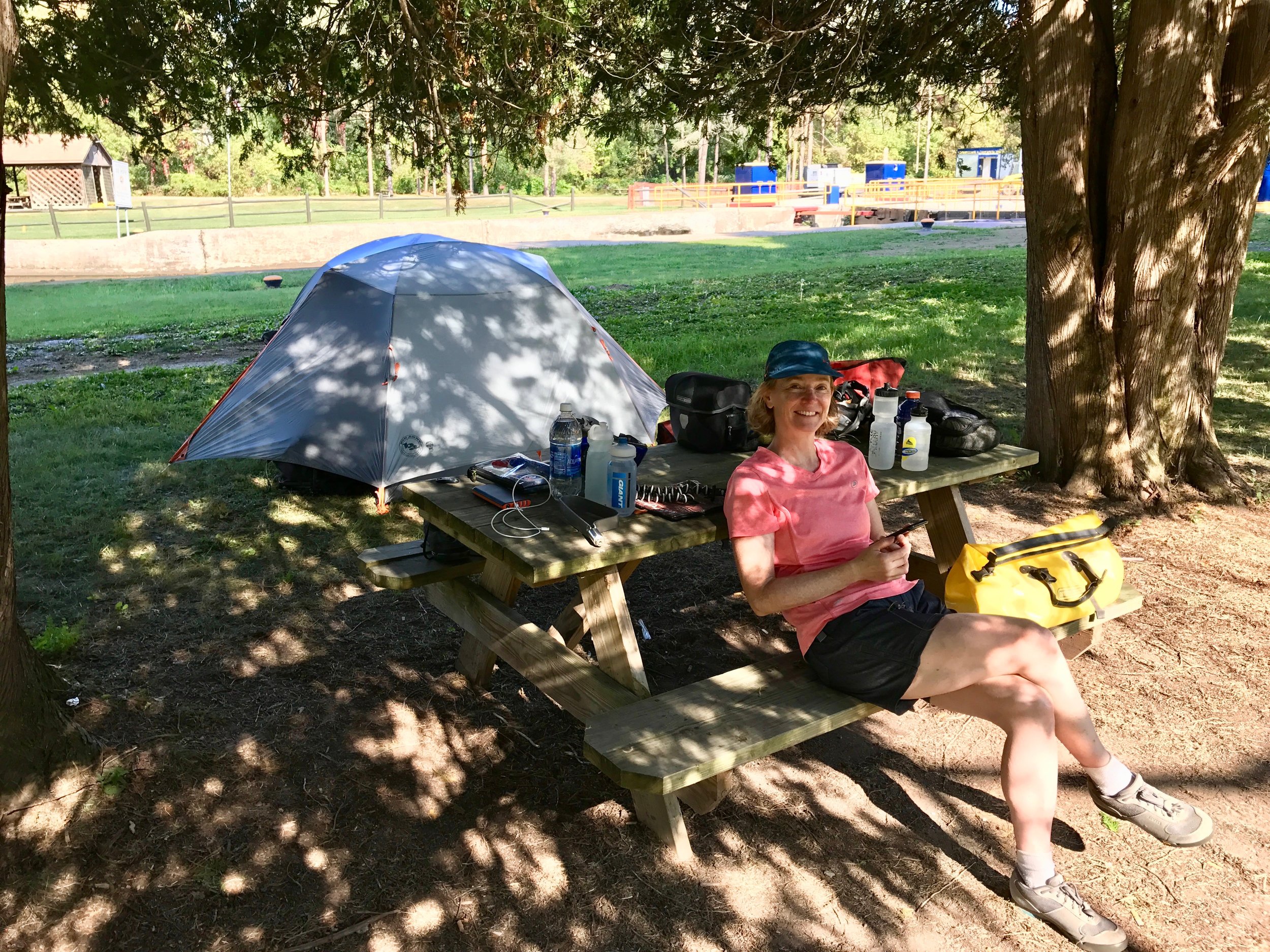 Camping by the Canal