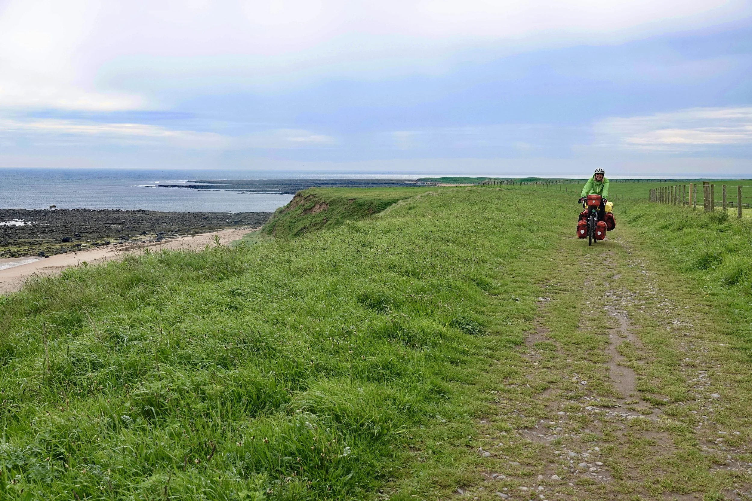 Rustic trail along the bluffs